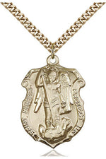 St. Michael the Archangel Medal - FN5448-Jewelry-Bliss Mfg-Sterling Silver-Michigan Church Supply