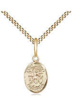 St. Michael the Archangel Medal - FN9076-Jewelry-Bliss Mfg-Gold Filled-Michigan Church Supply