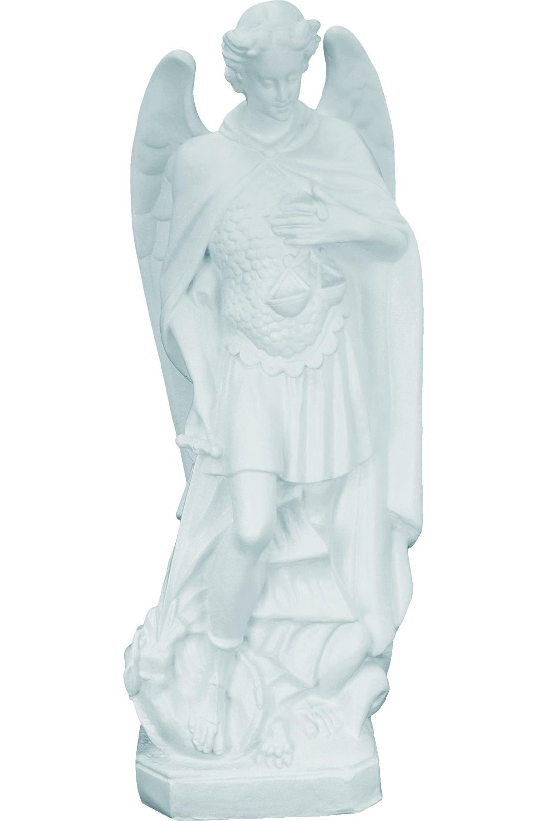 St. Michael the Archangel WJSA2470C-Inspirational Gifts-Space Age Plastics-White-Michigan Church Supply