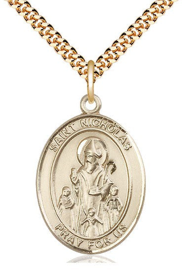 St. Nicholas Medal - FN7080-Jewelry-Bliss Mfg-Gold Filled-Michigan Church Supply