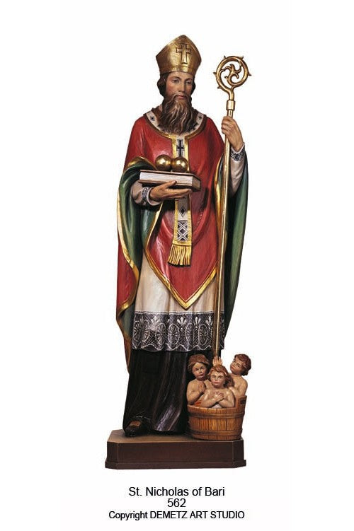 St. Nicholas of Bari - HD562-Church Life-Demetz-Fiberglass 30"-Michigan Church Supply