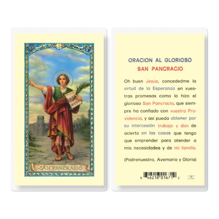 St. Pancracio Oracion San Pancracio- TA700308-Inspirational Gifts-Hirten-Michigan Church Supply