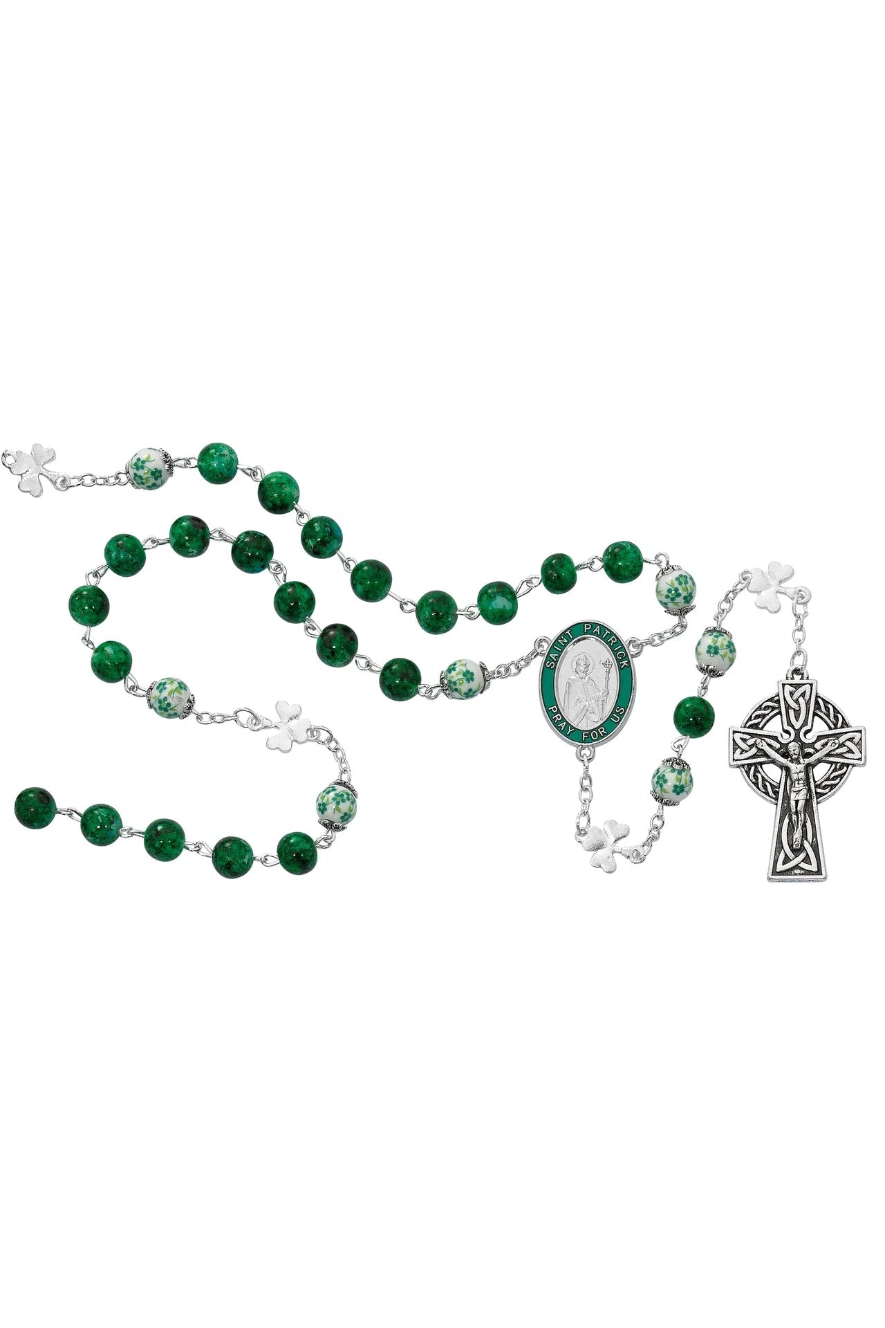 St. Patrick Celtic Rosary - UZR872F-Inspirational Gifts-McVan-Michigan Church Supply