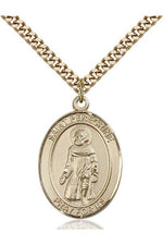 St. Peregrine Laziosi Medal - FN7088-Jewelry-Bliss Mfg-Gold Filled-Michigan Church Supply