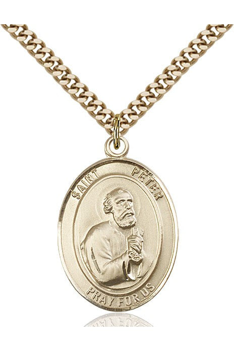 St. Peter the Apostle Medal - FN7090-Jewelry-Bliss Mfg-Gold Filled-Michigan Church Supply