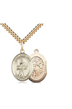 St. Sebastian / Baseball Medal - FN8600-Jewelry-Bliss Mfg-Gold Filled-Michigan Church Supply