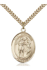 St. Sebastian Medal - FN7100-Jewelry-Bliss Mfg-Gold Filled-Michigan Church Supply