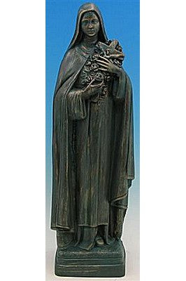 St. Theresa WJSA2440C-Inspirational Gifts-Space Age Plastics-Patina-Michigan Church Supply