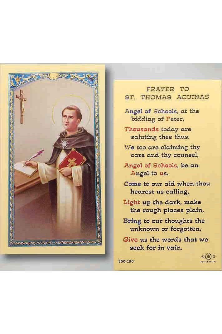 St. Thomas Aquinas - TA800190-Inspirational Gifts-Hirten-Michigan Church Supply