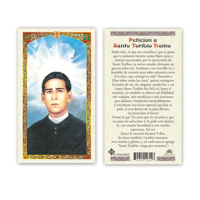 St. Toribio Oracion Santo Toribio - WSHC9504S-Inspirational Gifts-San Francis-Michigan Church Supply