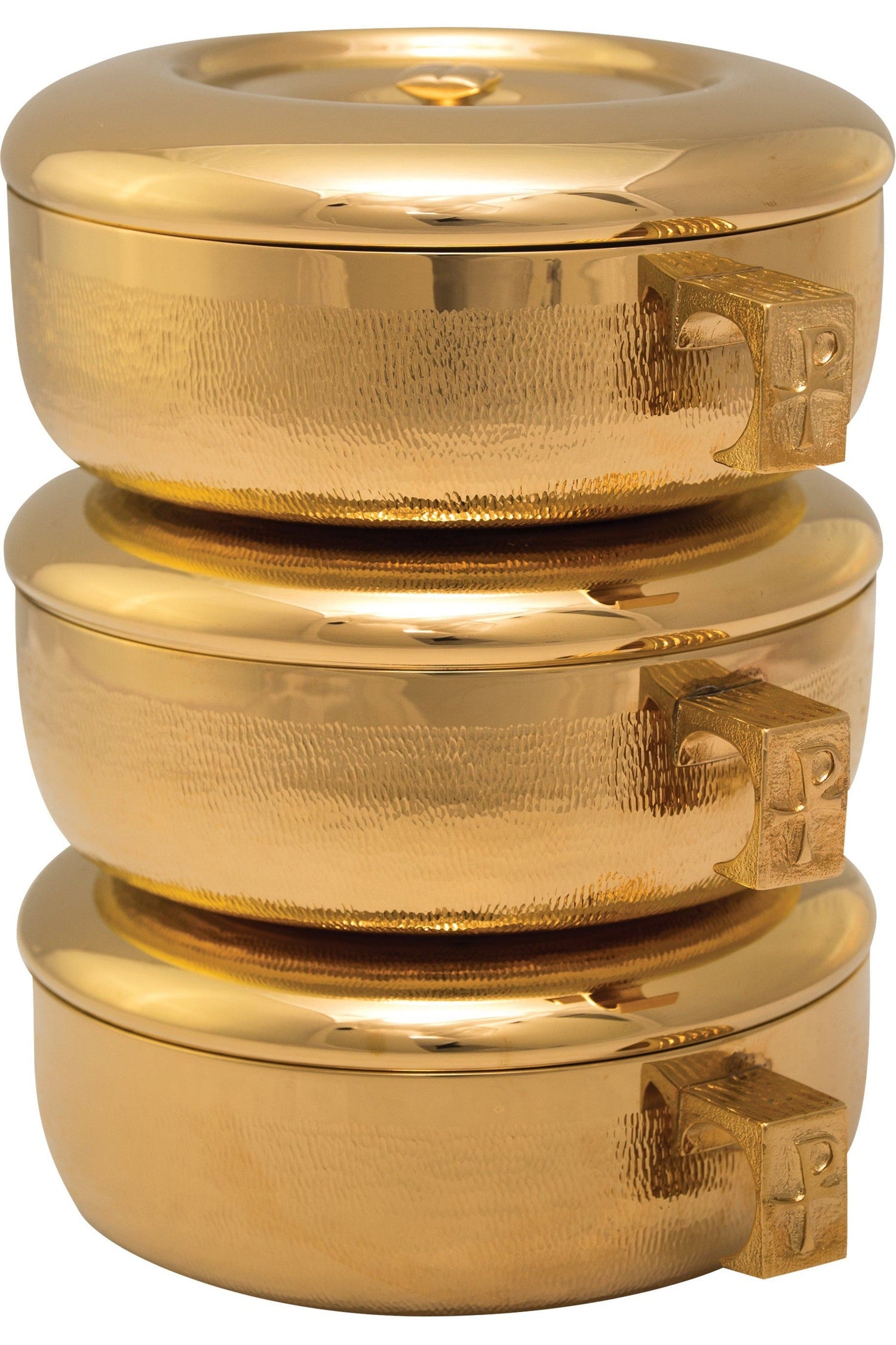 Stacking Ciboria Gold - EG446G-Church Life-Alviti-3 Piece set - Host 825-Michigan Church Supply