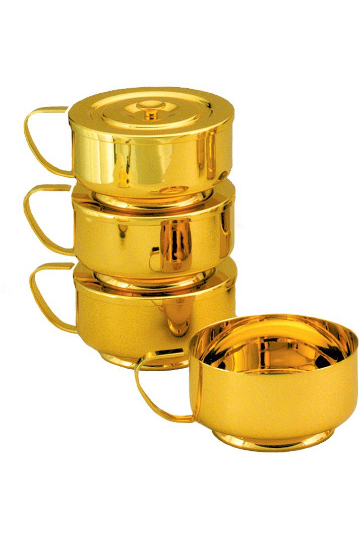 Stacking Ciborium with Lid - DO847500-Church Life-MCS-DO-Soft Gold Satin-Michigan Church Supply