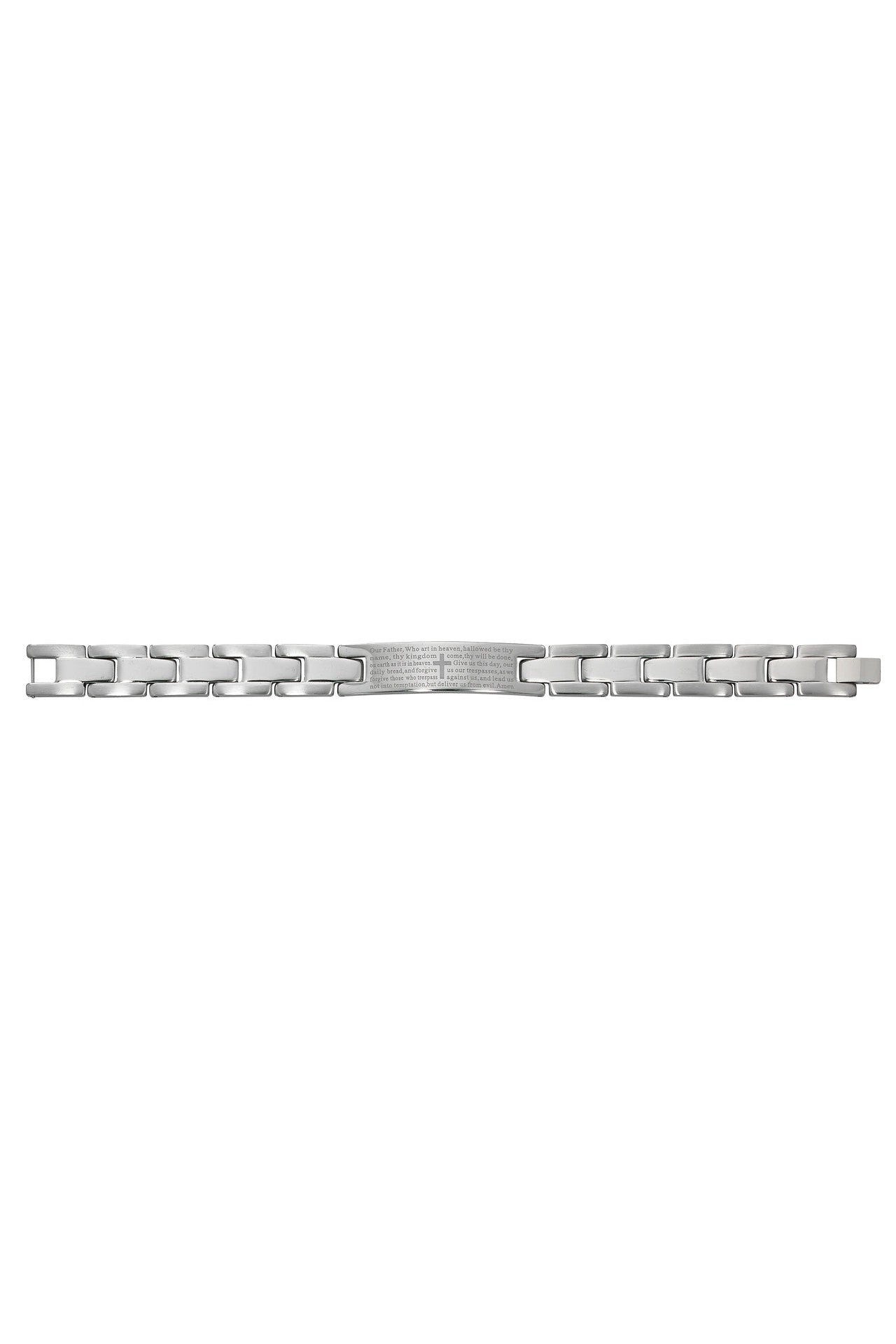 Stainless Steel Our Father Bracelet UZBR888-Jewelry-McVan-Michigan Church Supply