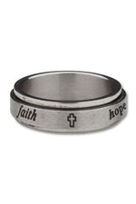 Stainless Steel Ring Ladies - HSMM2756-7-Inspirational Gifts-H. J. Sherman-Michigan Church Supply