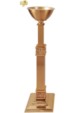 Standing Holy Water Font - QFF90HW35-Church Life-Empire Bronze-Bronze-Michigan Church Supply