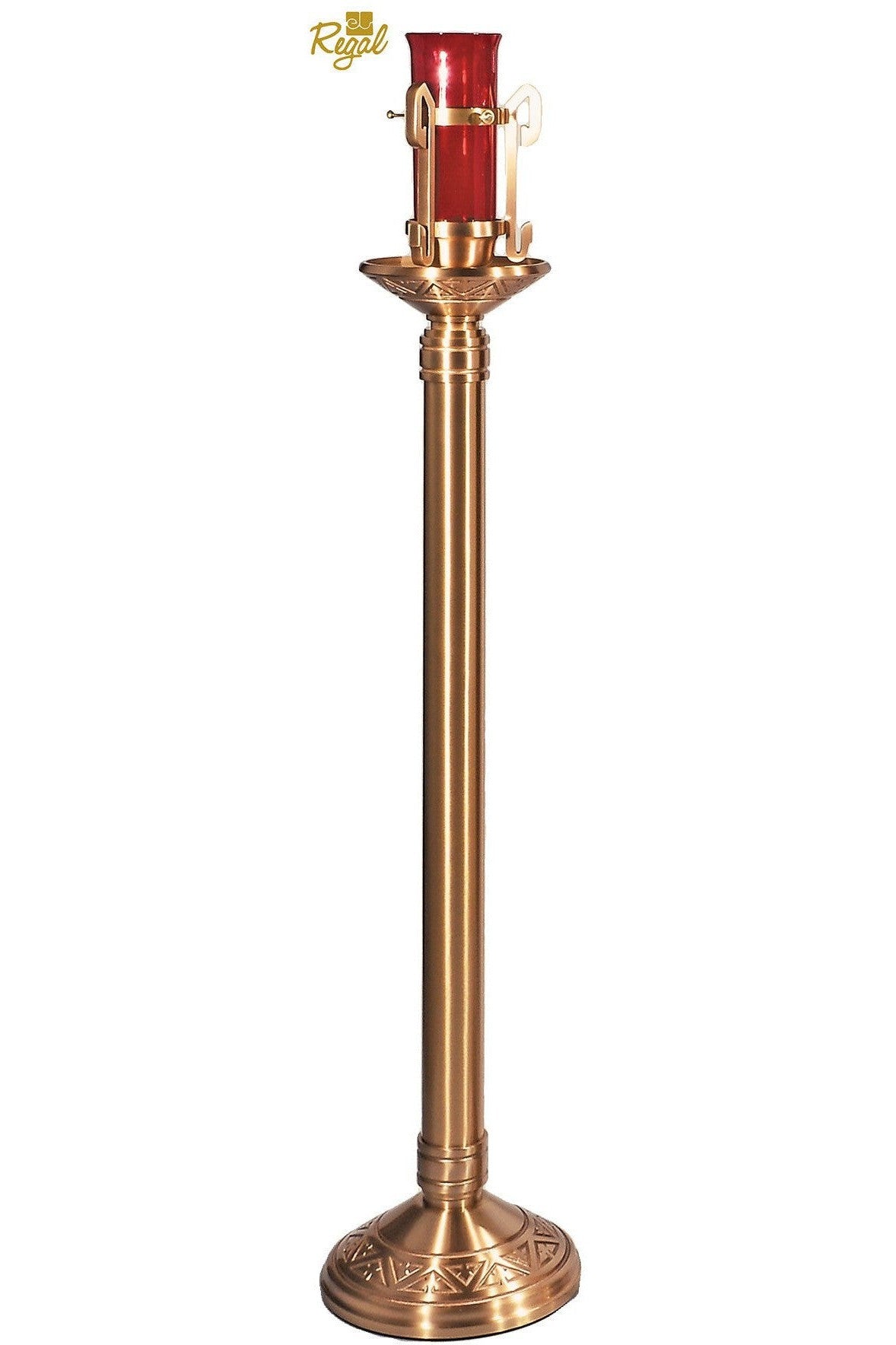 Standing Sanctuary Lamp - OF99SSL40-Church Life-Empire Bronze-Satin-Height 44" Base 11-1/2" Diameter-Michigan Church Supply