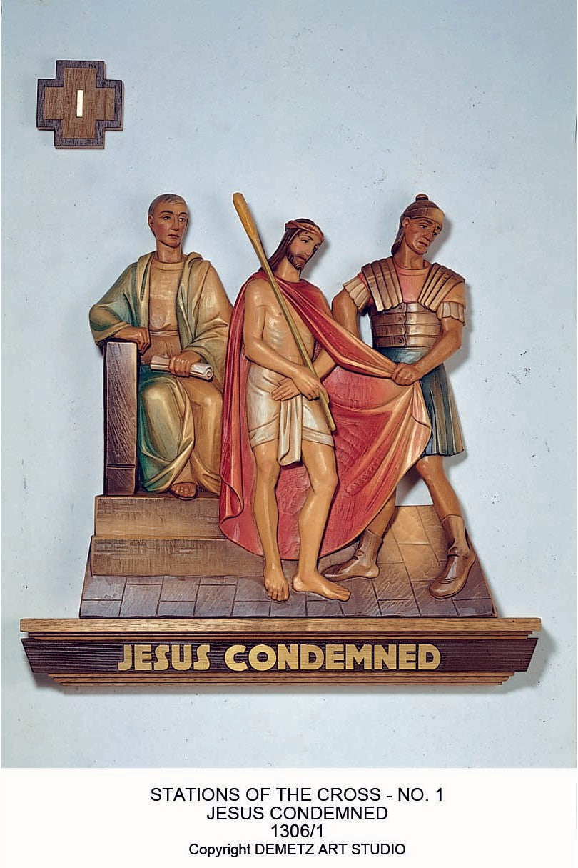 Stations of the Cross-HD1306-Church Life-Demetz-20" x 15"-Michigan Church Supply