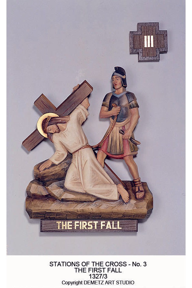 Stations of the Cross-HD1327-Church Life-Demetz-20" x 12"-Michigan Church Supply