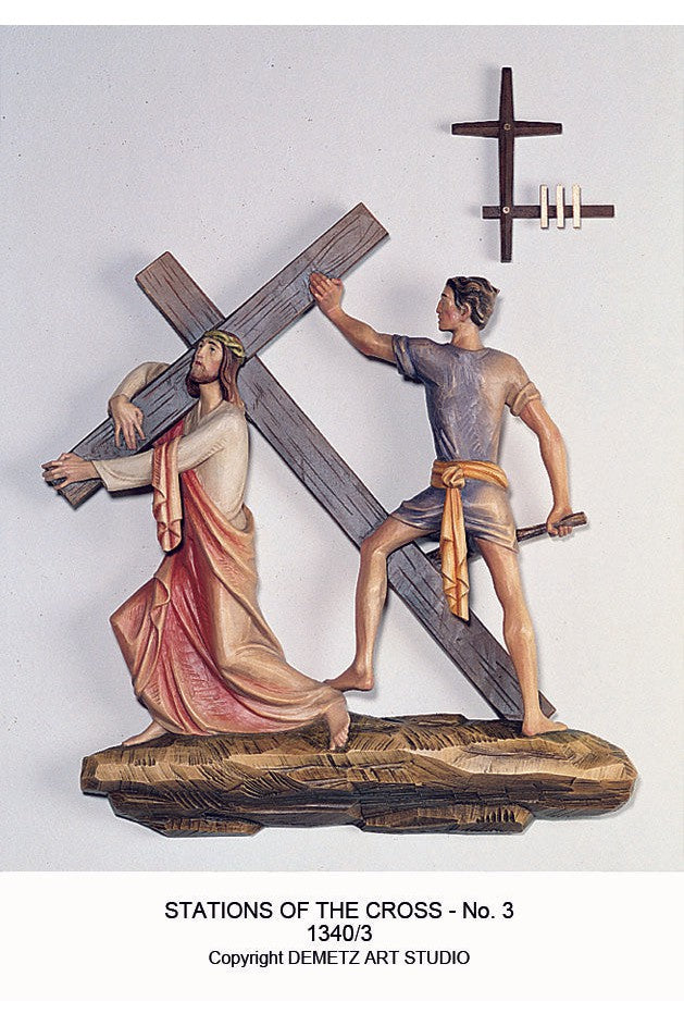 Stations of the Cross-HD1340-Church Life-Demetz-18" x 14"-Michigan Church Supply