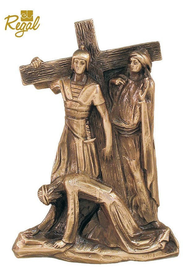 Stations of the Cross - QF90STA10-Church Life-Empire Bronze-Complete Set-Michigan Church Supply