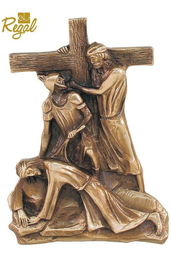 Stations of the Cross - QF90STA10-Church Life-Empire Bronze-Complete Set-Michigan Church Supply