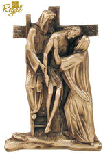 Stations of the Cross - QF90STA10-Church Life-Empire Bronze-Complete Set-Michigan Church Supply