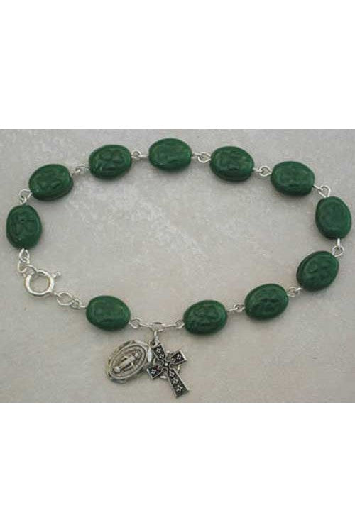 Sterling Silver Green Shamrock - UZ920L-Inspirational Gifts-McVan-Michigan Church Supply