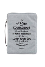 Strong & Courageous Bible Case - GCBB662-Inspirational Gifts-Christian Art Gifts-Large-Michigan Church Supply