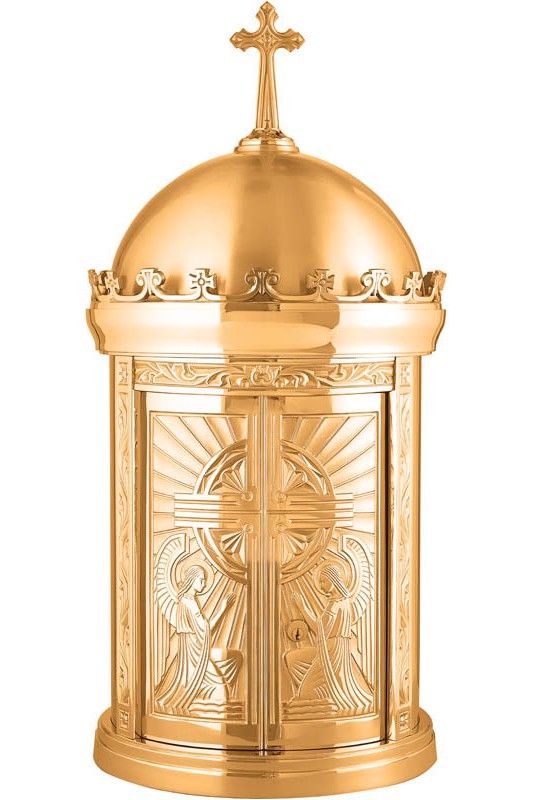 Tabernacle-JL6410B-Church Life-Progressive Bronze-31" H x 14" Dia-High Polish/Satin-Michigan Church Supply