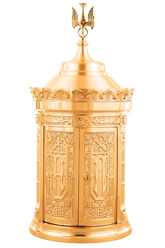 Tabernacle-JL6412A-Church Life-Progressive Bronze-29" H x 13" Dia-High Polish/Satin Combo-Michigan Church Supply