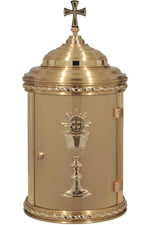 Tabernacle - QF42TAB77-Church Life-Empire Bronze-With Dome-High Polish-Michigan Church Supply