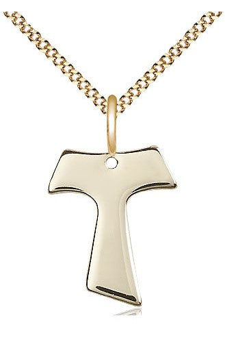 Tau Cross Medal - FN3948-Jewelry-Bliss Mfg-Gold Filled-Michigan Church Supply