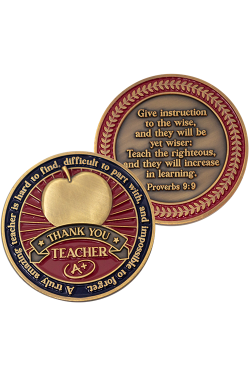 Teacher Appreciation Coins - FRCOIN45-4-Inspirational Gifts-Logos Trading Post-Michigan Church Supply