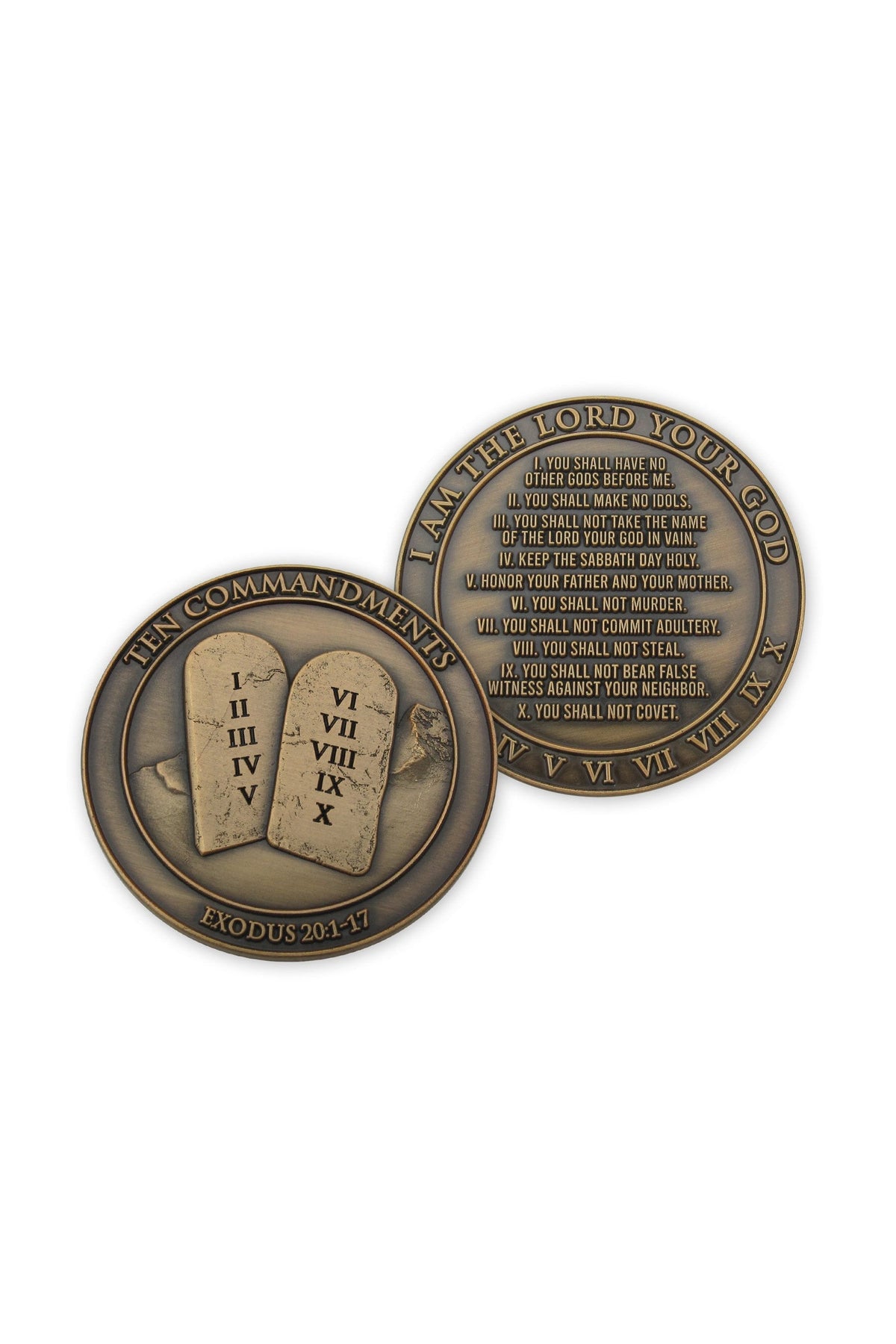 Ten Commandments Coins - FRCOIN28-4-Inspirational Gifts-Logos Trading Post-Michigan Church Supply