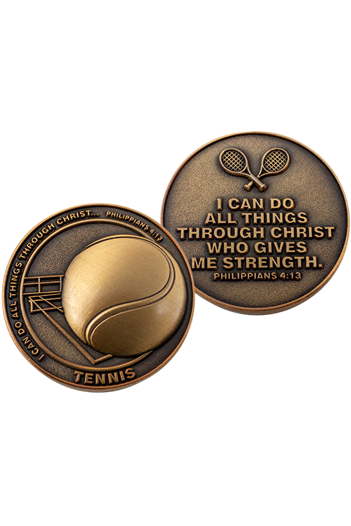 Tennis Team Coins - FRSPORTS05-4-Inspirational Gifts-Logos Trading Post-Michigan Church Supply