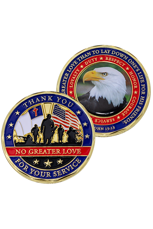 Thank You For Your Service Coins - FRCOIN34-4-Inspirational Gifts-Logos Trading Post-Michigan Church Supply