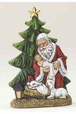 The Kneeling Santa Collection -Santa With Tree - LI34353-Inspirational Gifts-Roman, Inc-Michigan Church Supply