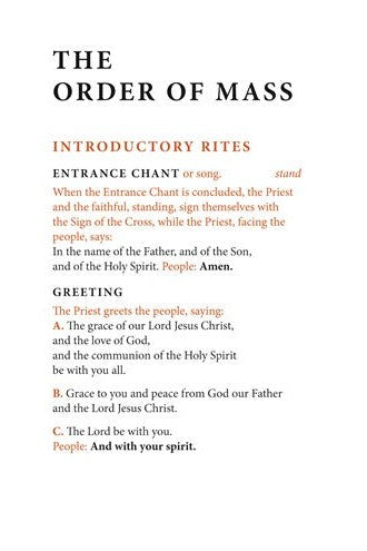 The Order of Mass Hymnal Insert - NN3378-Church Life-Liturgical Press-Michigan Church Supply