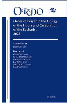 The Order of Prayer - ORDO 2025 - JEORDO-Church Life-Paulist Press-Ordo Archdiocese of Burlington-Michigan Church Supply