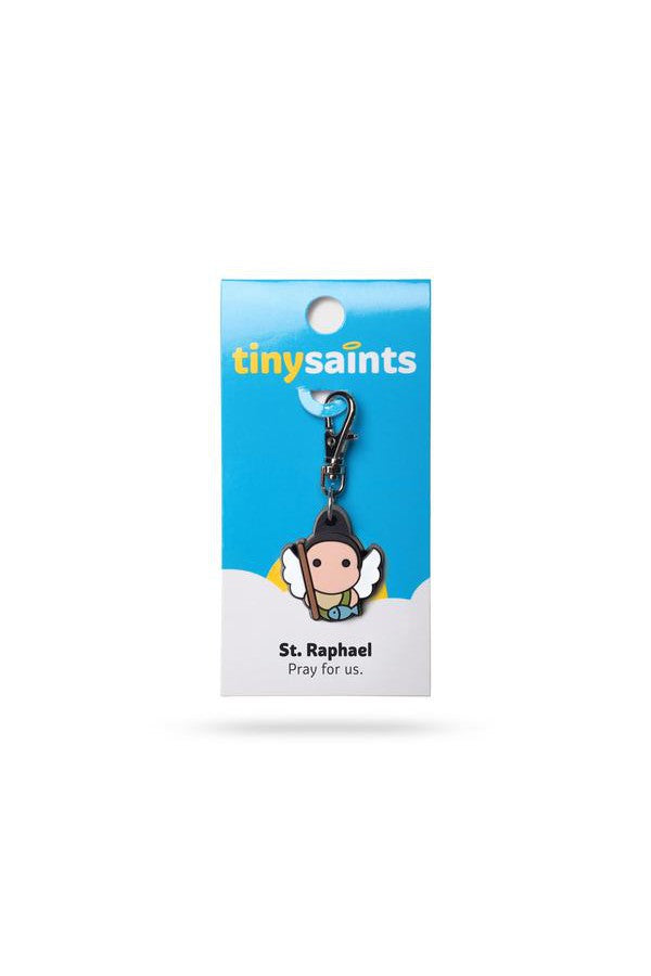 Tiny Saints Key Chain Clips - NETINYSAINTS-Inspirational Gifts-New Day-St Raphael the Archangel-Michigan Church Supply