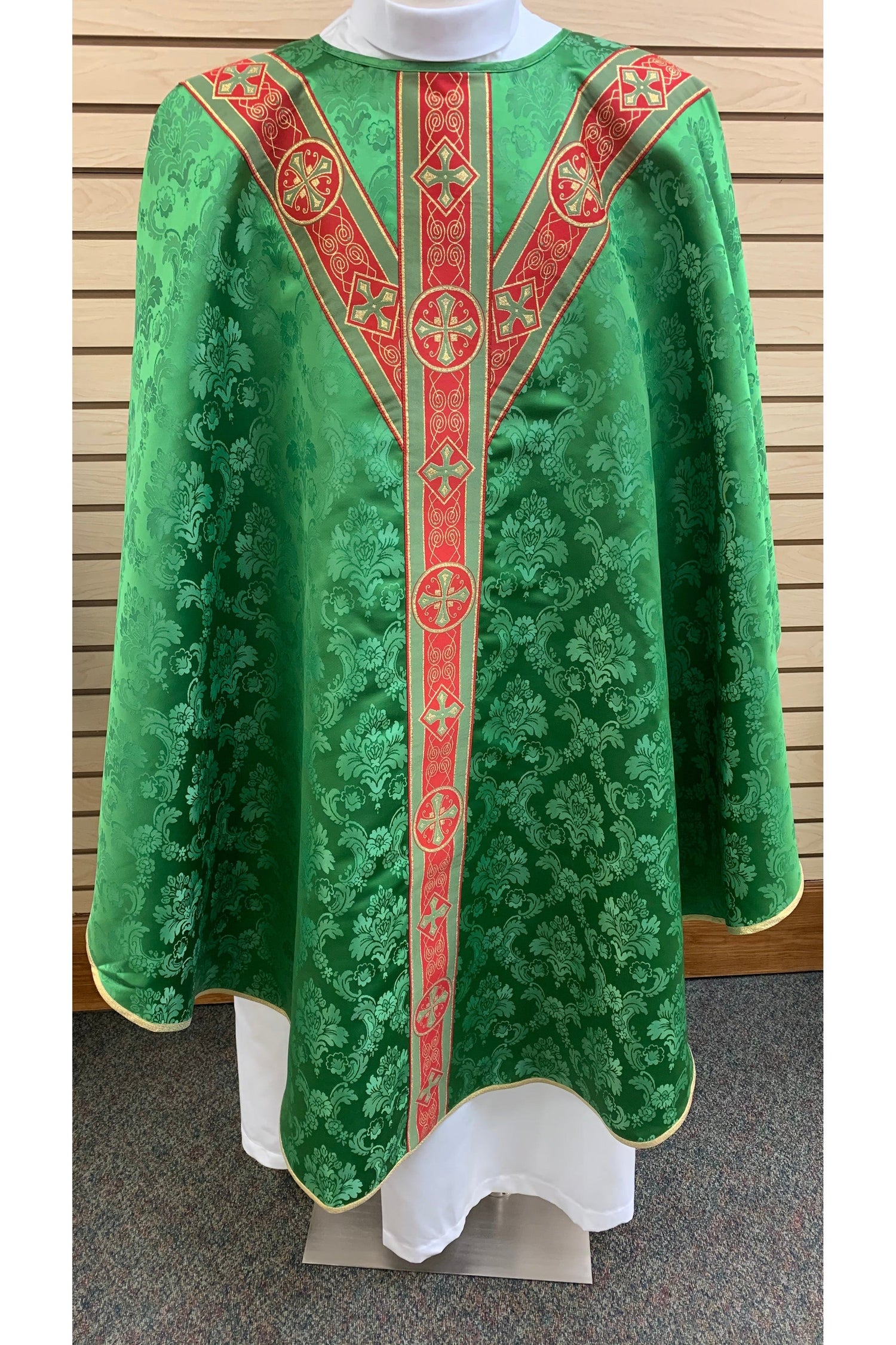 Traditional Chasuble - Green - SO4531-001G-Church Life-Solivari-Michigan Church Supply