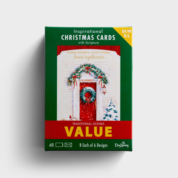 Traditional Scenes Value Box Christmas Cards - HKJ8844-Inspirational Gifts-Day Spring-Michigan Church Supply