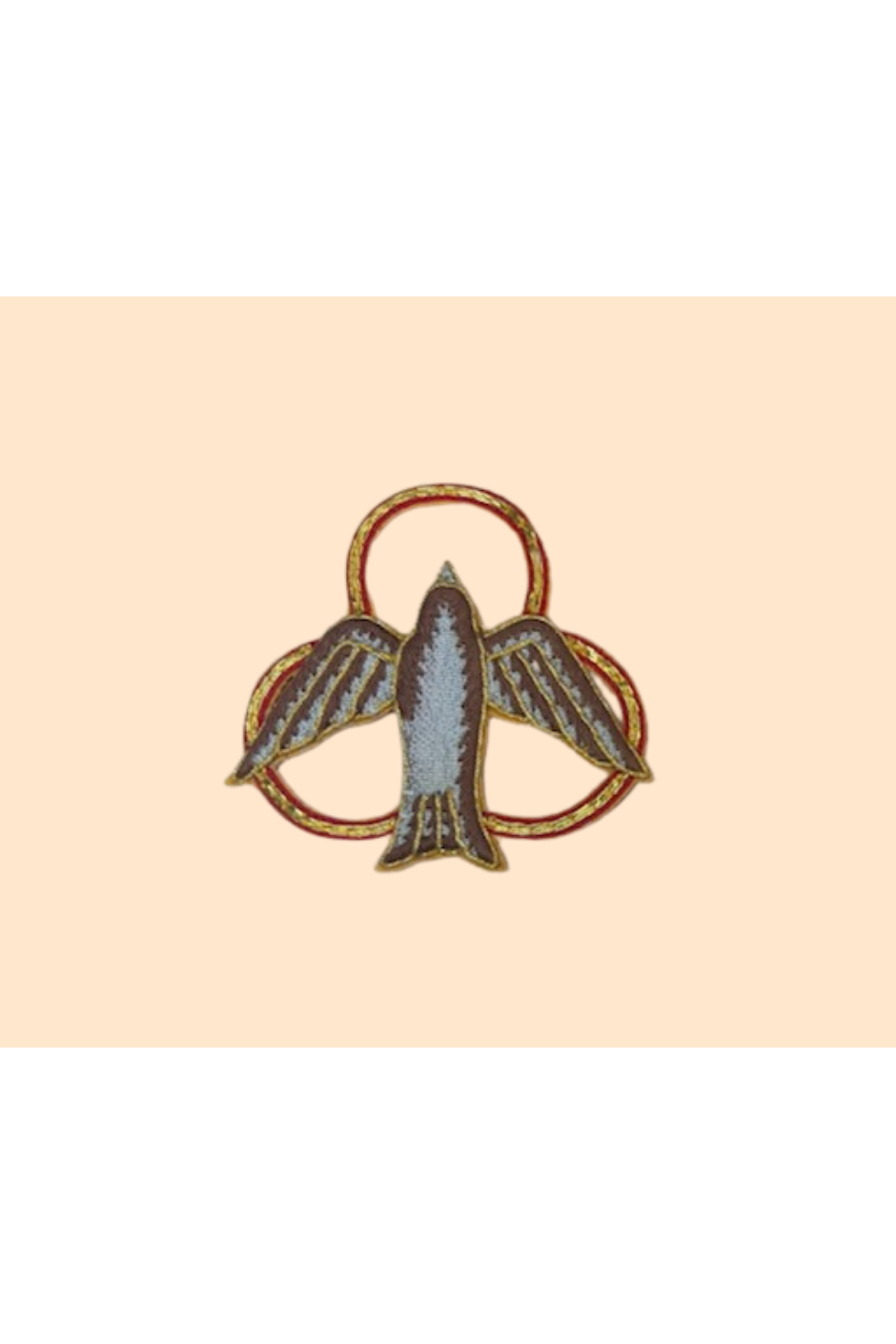 Trefoil with Dove Applique - MCS839-Church Life-Michigan Church Supply-Michigan Church Supply