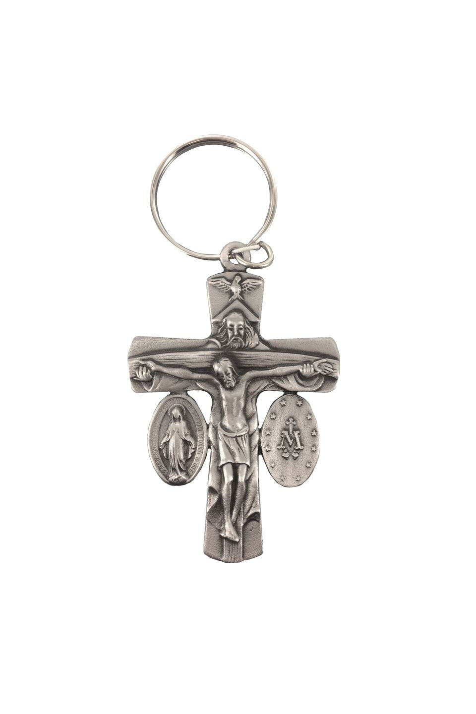 Trinity Crucifix Key chain-WOSK527-Inspirational Gifts-Singer-Michigan Church Supply