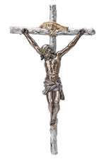 Two-tone Crucifix - ZWSR72690PB-Inspirational Gifts-Goldscheider of Vienna-Michigan Church Supply