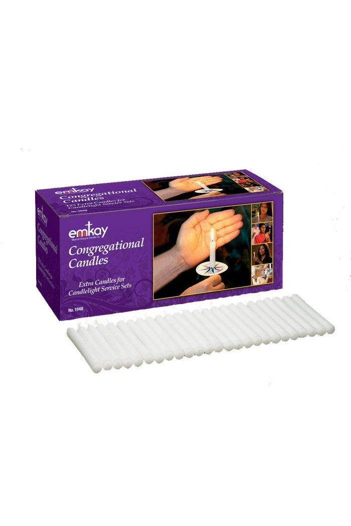 UM1947 - Extra Congregational Candles - 125 per box-Church Life-Emkay Candles-Michigan Church Supply