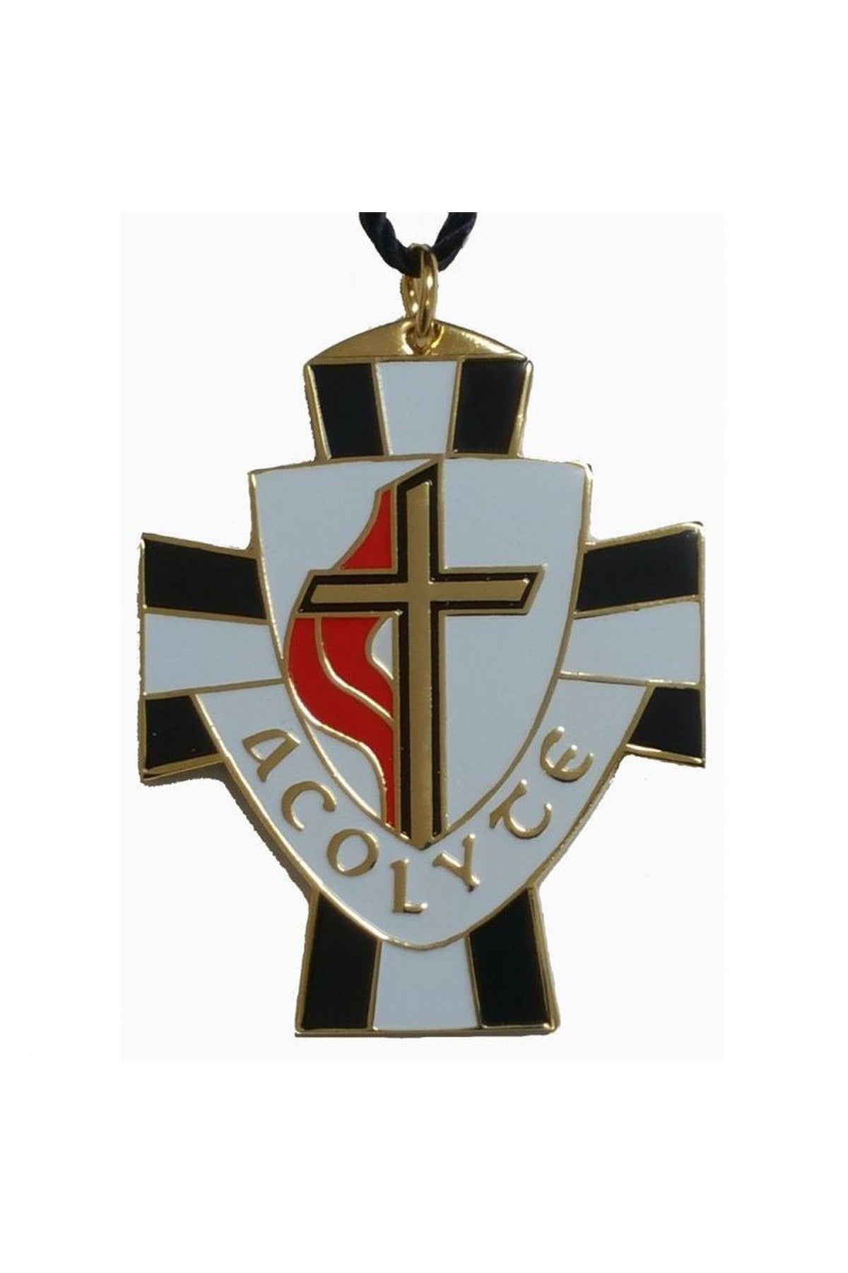 United Methodist Shield Acolyte Pendant - XW497-Jewelry-Terra Sancta-Michigan Church Supply