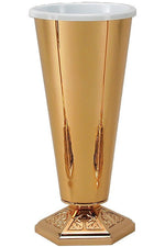 Vase - QF99AFV42-Church Life-Empire Bronze-Satin-A-12"-Michigan Church Supply