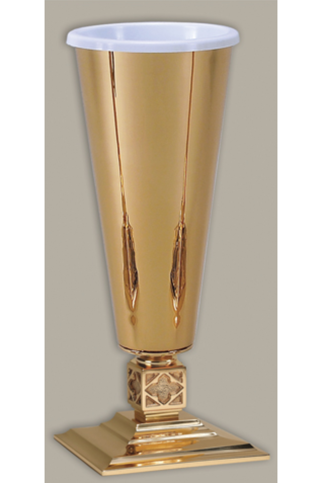 Vase - QF99AFV88-Church Life-Empire Bronze-A-15 1/2"-Michigan Church Supply