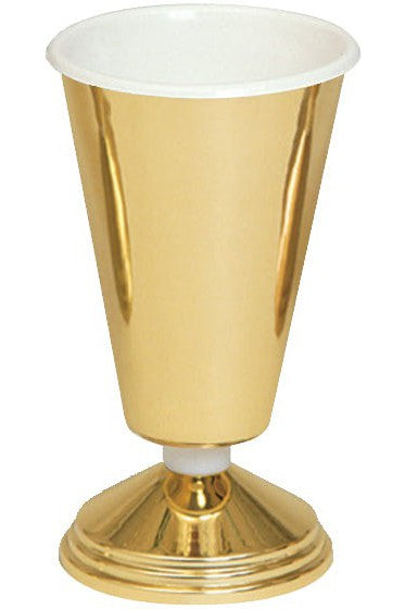 Vase with Liner - MIK474-Church Life-Koley-Variant C-Polished Brass-Michigan Church Supply